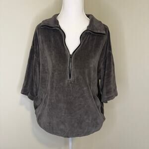 Fear of God Essentials Velour Half-Zip Pullover | Women’s XS | Excellent